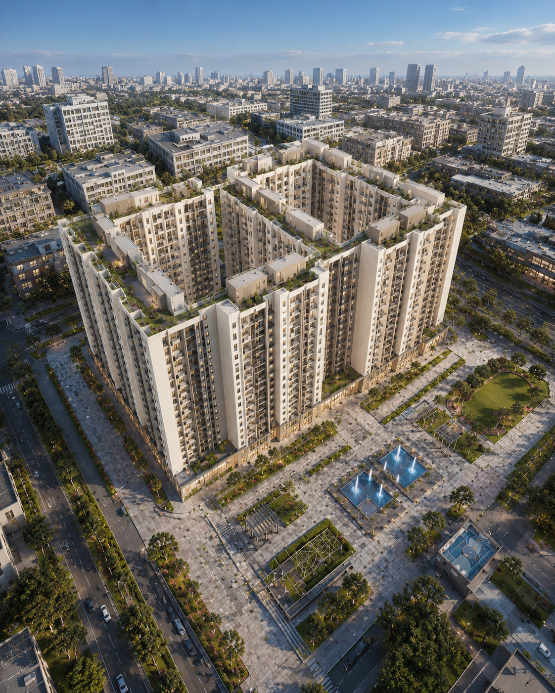Andheri Residential community at dusk